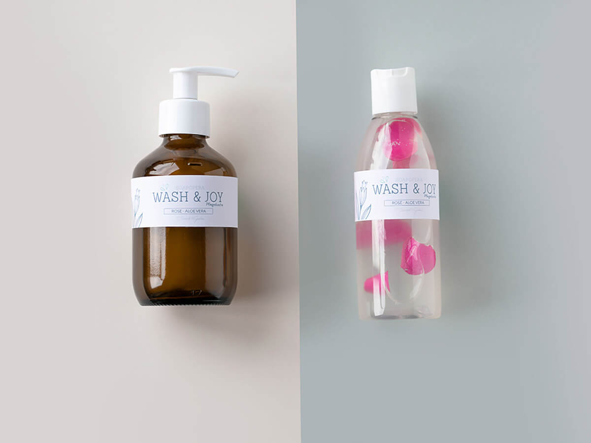 Wash & Joy - Duschgel in PET Flasche 200 ml